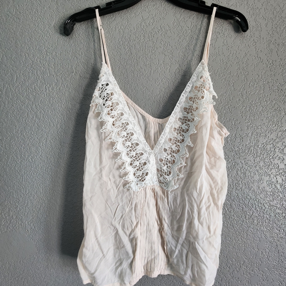 Indah Cream Asymmetrical Pleated Camisole